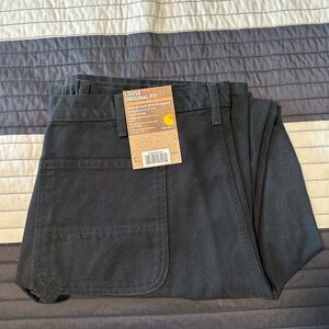 Carhartt Black Loose Fit Work Pants